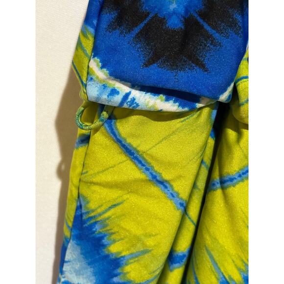 New Ashley Stewart blouson Maxi dress Tie-dye  print Plus sz 22/24 Hippie bright - Picture 8 of 10